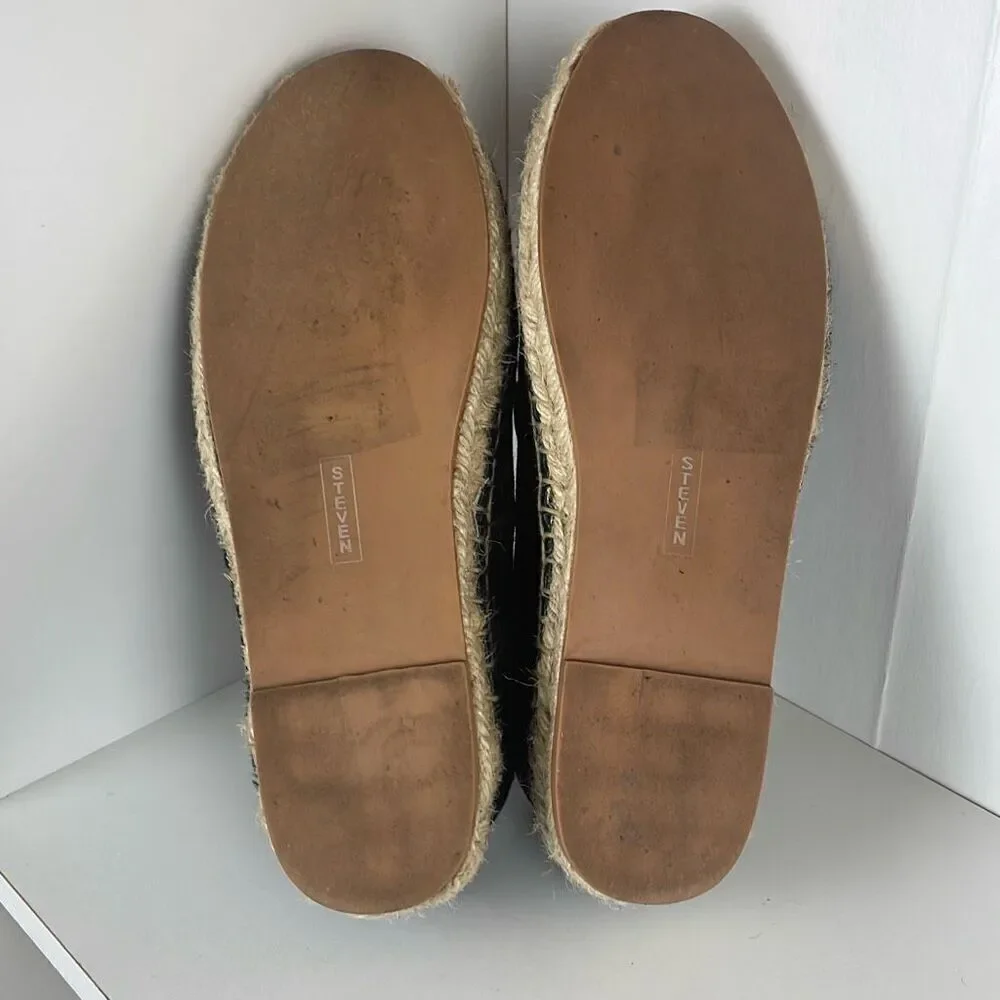 Steve Madden Lanii Hair Calf Espadrille Loafers 7